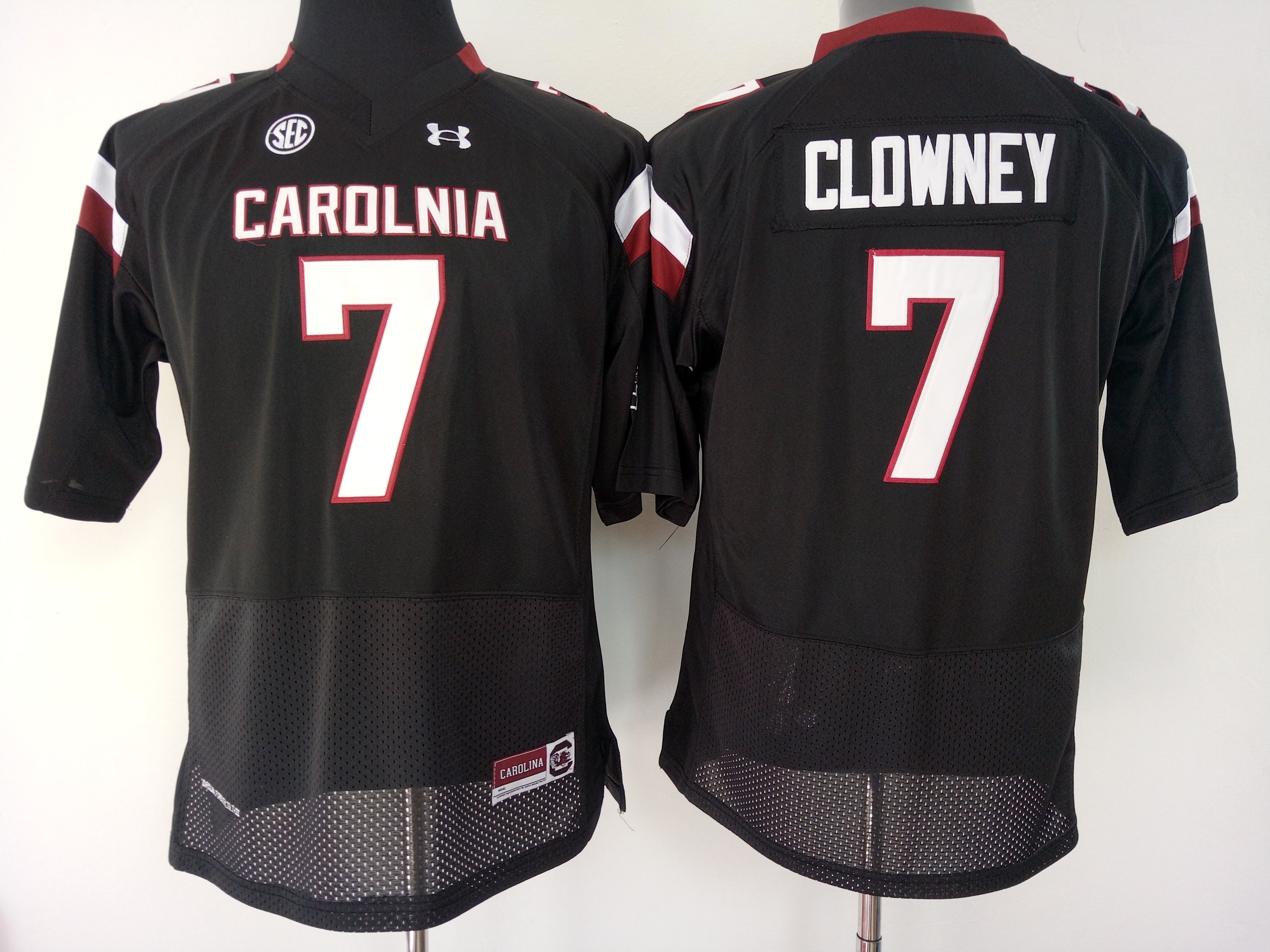 NCAA Womens South Carolina Gamecock Black #7 clowney jerseys->women ncaa jersey->Women Jersey